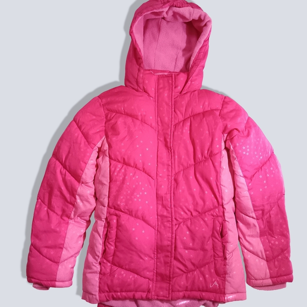 Girls' Hot Pink Winter Puffer Jacket Size XL 14/16